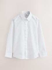 Clarks White Long Sleeve Oxford Short Sleeve Shirt - Image 1 of 4
