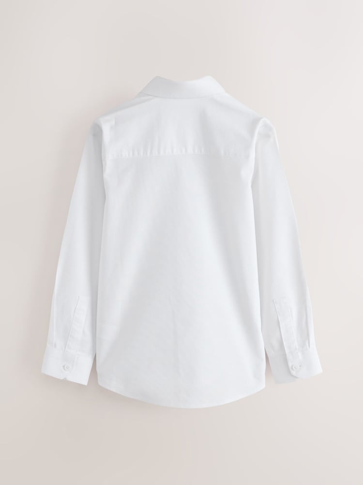 Clarks White Long Sleeve Oxford Short Sleeve Shirt - Image 2 of 4