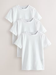 Clarks White Relaxed Fit T-Shirts 3 Pack - Image 1 of 5