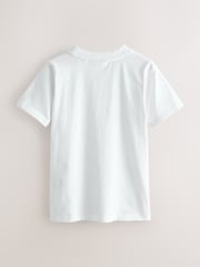 Clarks White Relaxed Fit T-Shirts 3 Pack - Image 3 of 5