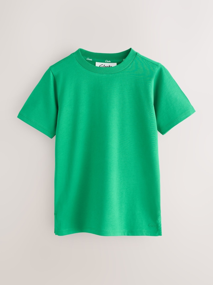 Clarks Green Relaxed Fit T-Shirts 3 Pack - Image 2 of 6