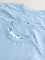 Clarks Light Blue Relaxed Fit T-Shirts 3 Pack - Image 5 of 7