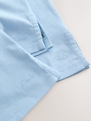 Clarks Light Blue Relaxed Fit T-Shirts 3 Pack - Image 6 of 7