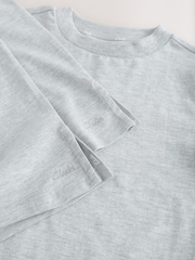 Clarks Grey Relaxed Fit T-Shirts 3 Pack - Image 4 of 5