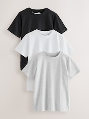 Clarks Multi Relaxed Fit T-Shirts 3 Pack - Image 1 of 7