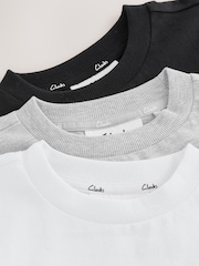 Clarks Multi Relaxed Fit T-Shirts 3 Pack - Image 7 of 7