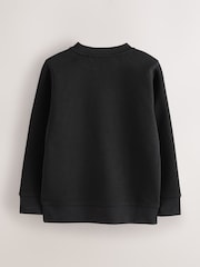 Clarks Black Unisex Crew Neck School 2 Pack Sweat Top - Image 4 of 6