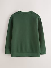 Clarks Green Unisex Crew Neck School 2 Pack Sweat Top - Image 4 of 7