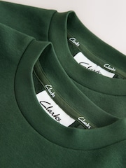 Clarks Green Unisex Crew Neck School 2 Pack Sweat Top - Image 6 of 7