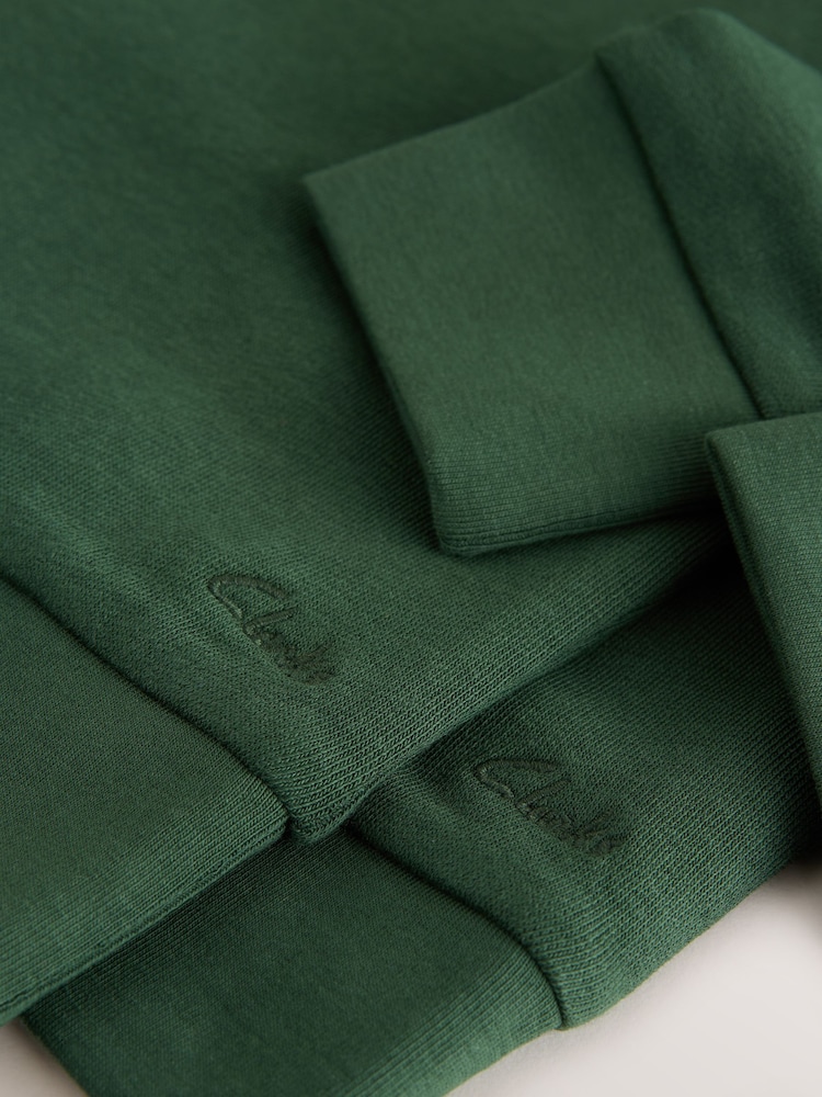 Clarks Green Unisex Crew Neck School 2 Pack Sweat Top - Image 7 of 7