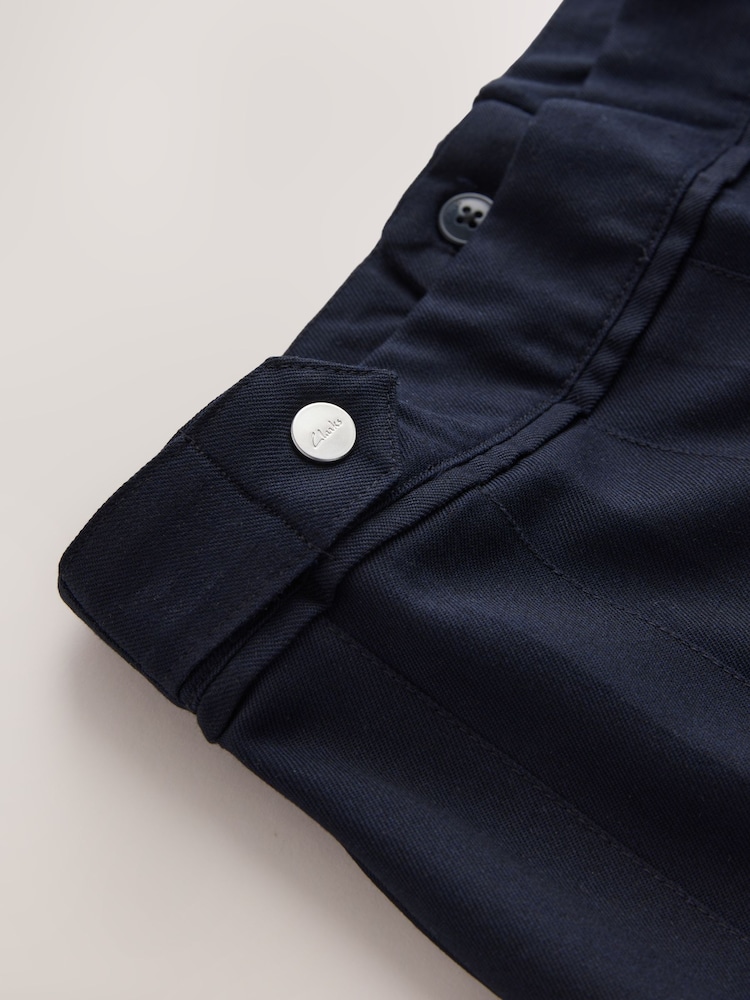 Clarks Navy Long Pleated Skirt - Image 10 of 10 Clarks Navy Long Pleated Skirt - Image 10 of 10