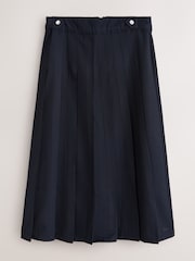 Clarks Navy Long Pleated Skirt - Image 7 of 10
