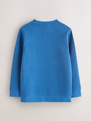 Clarks Blue Unisex Crew Neck School 2 Pack Sweat Top - Image 4 of 7