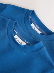 Clarks Blue Unisex Crew Neck School 2 Pack Sweat Top - Image 6 of 7