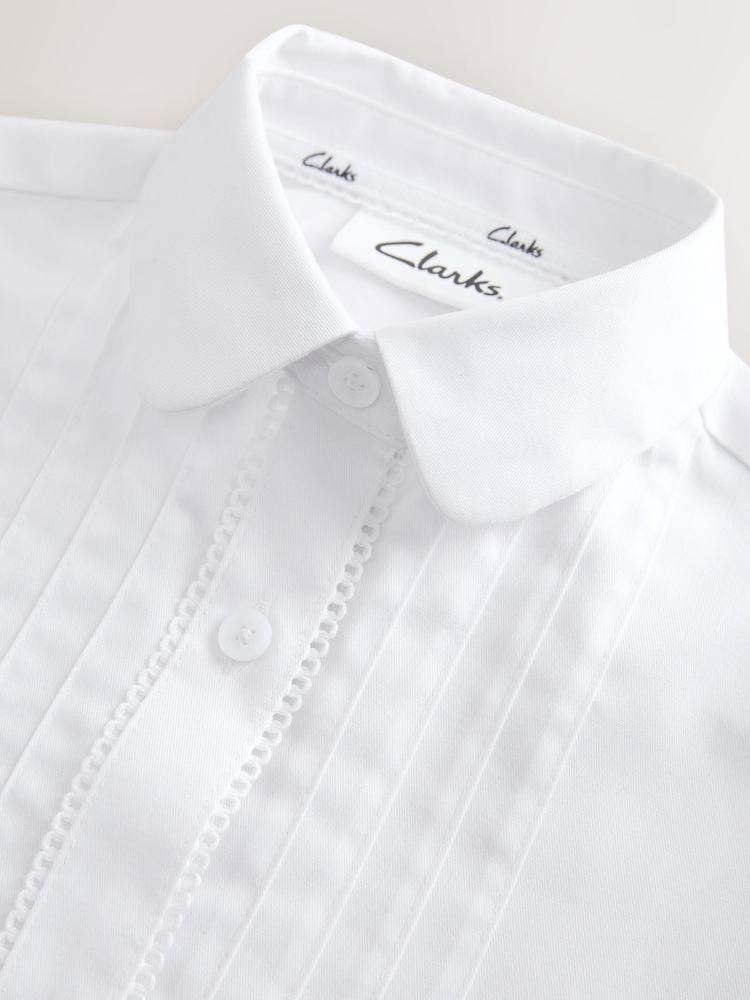 Clarks Pintuck Long Sleeve School Shirts 2 Pack - Imagen 5 de 5