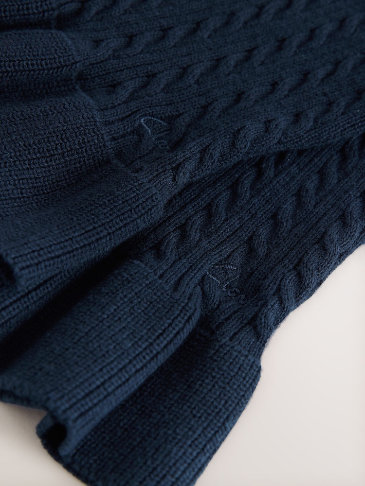 Clarks Cable Knit Frill School Cardigan 2 Pack - Imagen 7 de 7