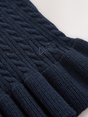 Clarks Navy Bow Front Knitted School Cardigan - Image 4 of 5