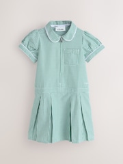 Clarks Green Gingham Zip Front School Dresses 2 Pack - Image 4 of 6