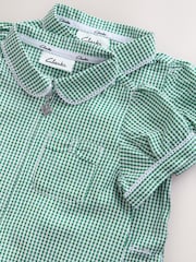 Clarks Green Gingham Zip Front School Dresses 2 Pack - Image 6 of 6
