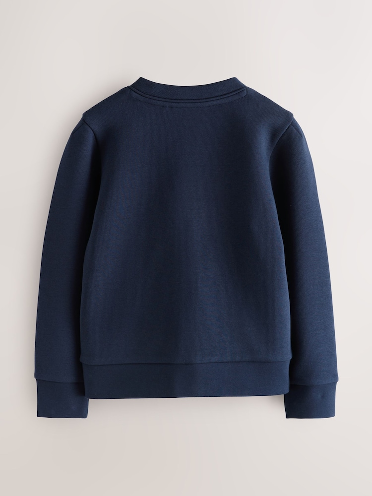 Clarks Navy Bow Sweat School Cardigans 2 Pack - Image 2 of 8