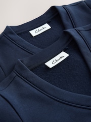 Clarks Navy Bow Sweat School Cardigans 2 Pack - Image 5 of 8