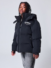smALLSAINTS Black Underground Short Padded Coat - Image 4 of 9