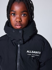 smALLSAINTS Black Underground Short Padded Coat - Image 5 of 9