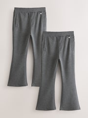 灰色 - Clarks Flared Pull On School Trousers 2 Pack - 圖片 1/5
