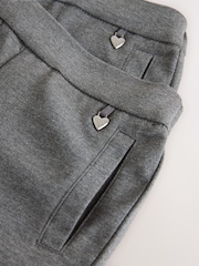 灰色 - Clarks Flared Pull On School Trousers 2 Pack - 圖片 4/5