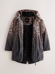 smALLSAINTS Leopard Ombre Printed Mid Length Mac - Image 12 of 18