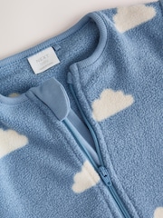 Plavo - Mikro runo Dvosmerni rar bebe Sleepsuits 4 paket - Slika 7 od 13