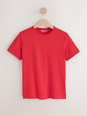 Navy Blue/Red/White/Green/Yellow The Everyday Crew Neck T-Shirt 5 Pack - Image 8 of 13