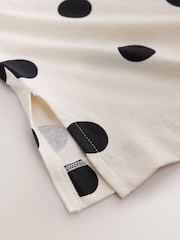 Cream Boxy Elbow Sleeve Crew Neck T-Shirt - Image 3 of 3