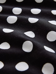 Black Polka Dot Cap Short Sleeve T-Shirt - Image 6 of 6