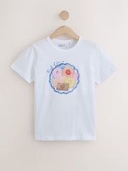 White Biscuit Graphic Short Sleeve T-Shirt - Image 5 of 7