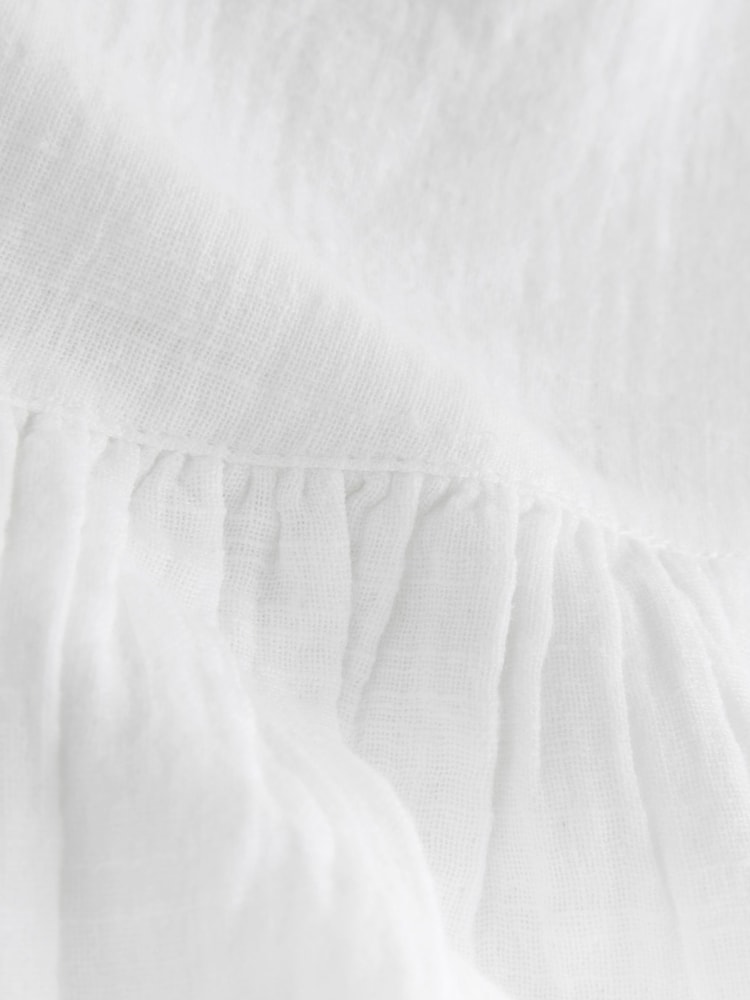 White Pull On Mini Skirt - Image 8 of 8 White Pull On Mini Skirt - Image 8 of 8