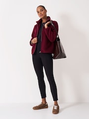 Crew Clothing Red Borg Zip Through Fleece - Image 3 of 5