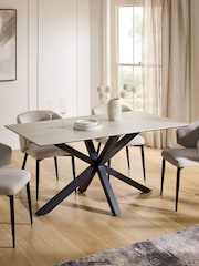 Travertine Astoria 6 Seater Dining Table - Image 1 of 8