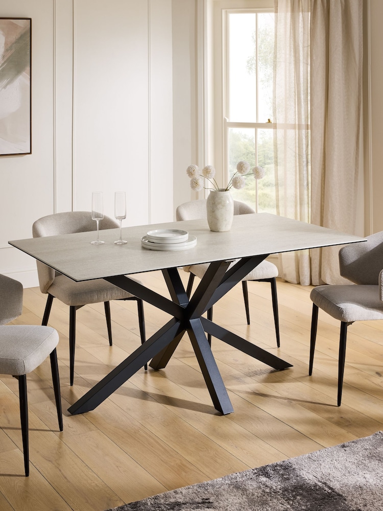 Travertine Astoria 6 Seater Dining Table - Image 1 of 8 Travertine Astoria 6 Seater Dining Table - Image 1 of 8