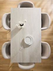 Travertine Astoria 6 Seater Dining Table - Image 2 of 8