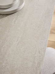 Travertine Astoria 6 Seater Dining Table - Image 3 of 8
