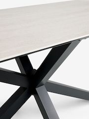 Travertine Astoria 6 Seater Dining Table - Image 7 of 8