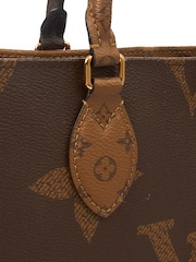 The Handbag Clinic Brown Louis Vuitton Reverse Monogram On The Go MM Tote - Image 5 of 7