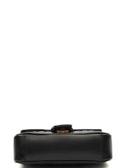 Gucci Black Marmont Flap Mini Pre-Loved Shoulder Bag - Image 4 of 7