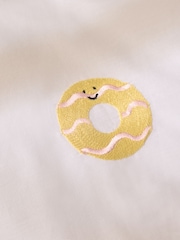 White Crochet Biscuits Cotton Duvet Cover and Pillowcase Set - Image 5 of 9