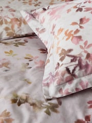 Pink Autumn Leaf Duvet Cover and Pillowcase Set - Image 6 of 7