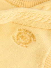 Yellow Tipped Cotton Scarf Layer Sleeveless Jumper - Image 7 of 8