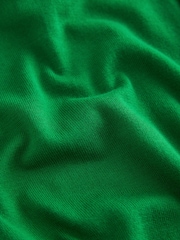 Apple Green Cotton Rich Soft Touch Embroidered Zip Up Bomber Cardigan - Image 2 of 8