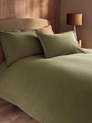 Green Corduroy Duvet Cover and Pillowcase Set - Image 2 of 4