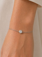 Silber - Jon Richard Sterling Armband mit wasserdichtem Gehäuse - Bild 2 von 2